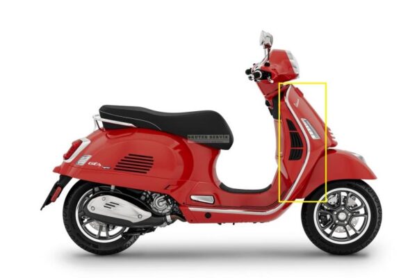Parça: Gts 300 Hpe Rst  Ön Panel Çita Sağ Üst Krom