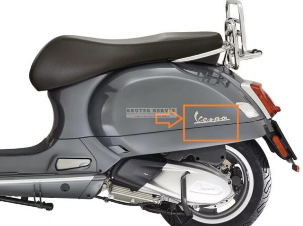 Parça: Gts 300 Hpe E5  Vespa Yazi Arka Panel